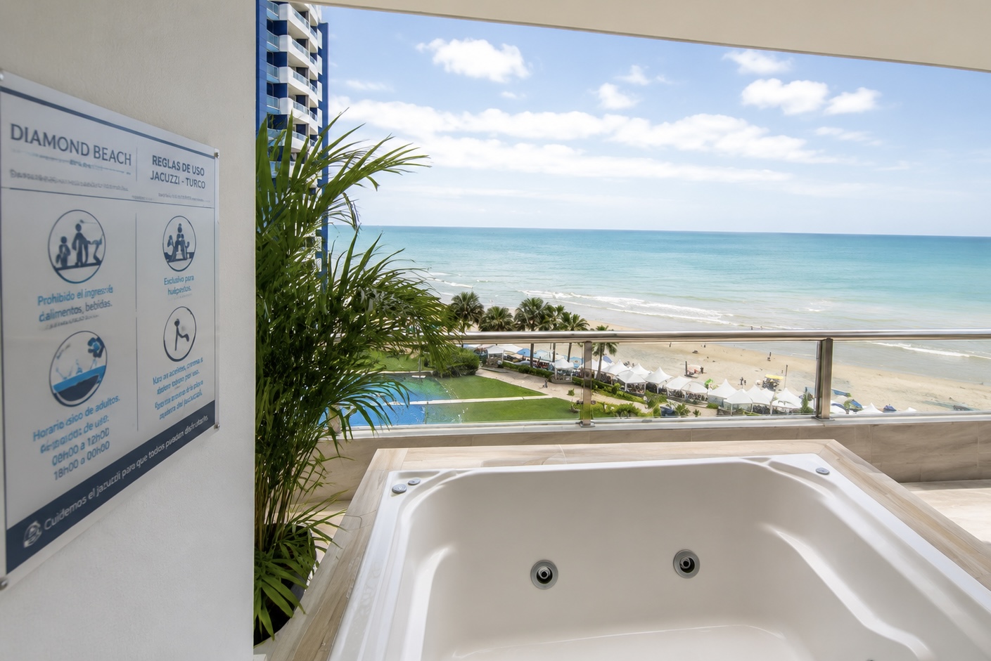 Diamond Beach 🌅 Departamento Inteligente con Jacuzzi Privado Frente al Mar — foto 3